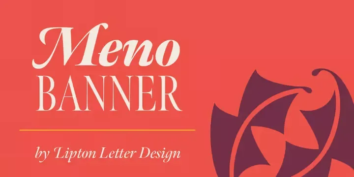 Meno Banner Font Family preview 7 – Serif Fonts font sample
