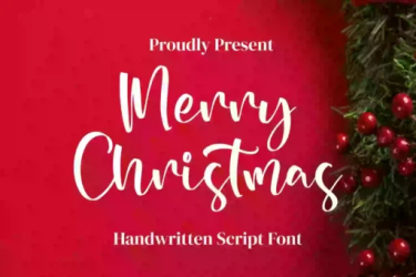 Merry Christmas Font free download – Elegant font preview