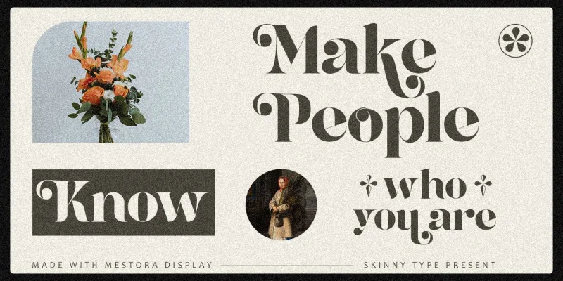 Mestora Font Family preview 2 – Serif Fonts font sample