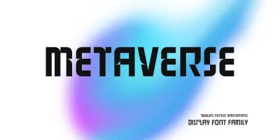 Metaverse Display Font Family free download – Display Fonts preview
