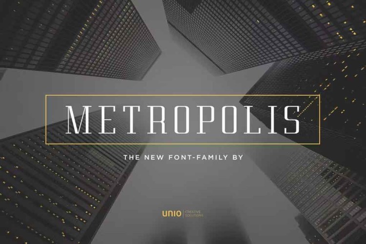 Metropolis Font free download preview 4 – Serif Fonts font