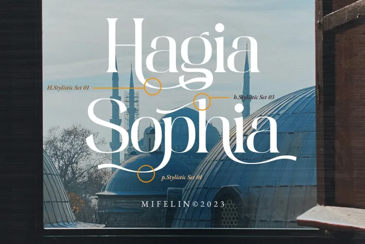 Mifelin Font preview 3 – Serif Fonts font sample