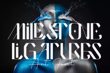 Milestone Ligatures Font free download – Elegant font preview