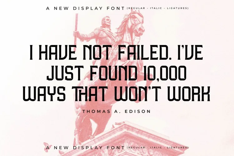 Milknolri A New Display Font preview 3 – Display Fonts font sample