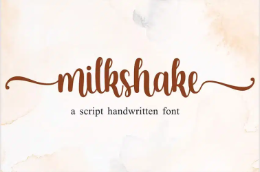 Milkshake Font free download – Branding font preview