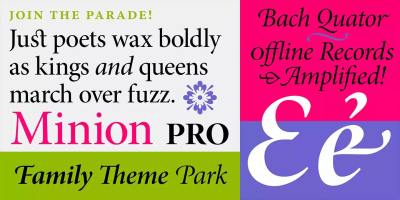 Minion Pro Font free download – Headlines font preview