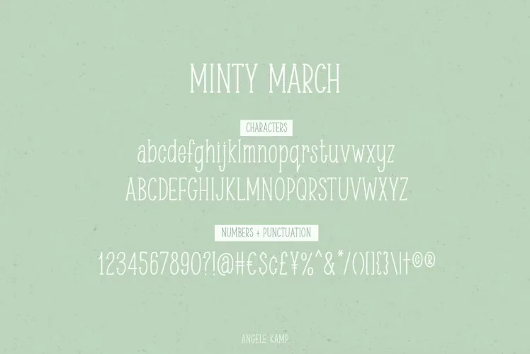 Minty March Condensed serif font preview 2 – Serif Fonts font sample