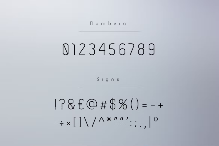 Modeka Modern Font free download preview 3 – Serif Fonts font