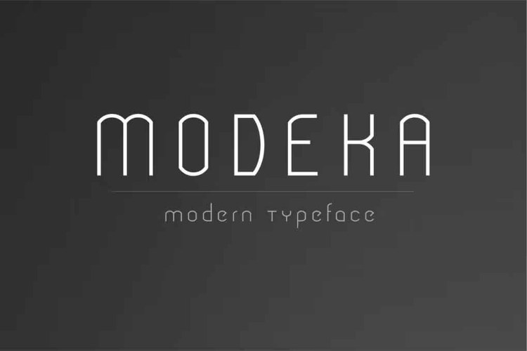 Modeka Modern Font free download preview 4 – Serif Fonts font