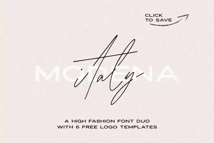 Modena Font preview 7 – Script And Handwritten font sample