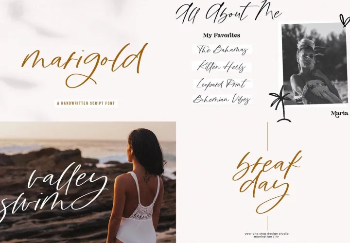 Modern Script Fonts Bundle preview 10 – Modern Fonts font sample