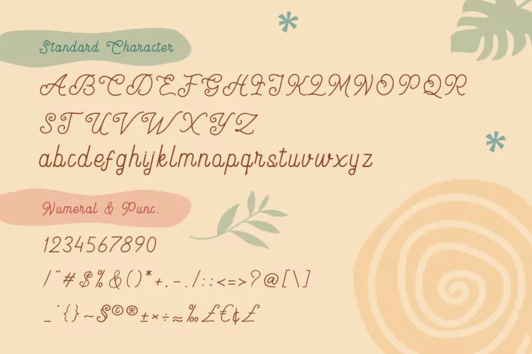 Monalibra Font preview 3 – Script And Handwritten font sample