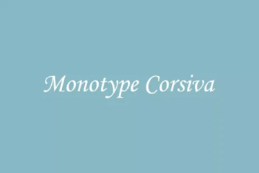 Monotype Corsiva Font free download – Elegant font preview