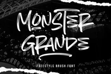 Monster Grande Font free download – font preview