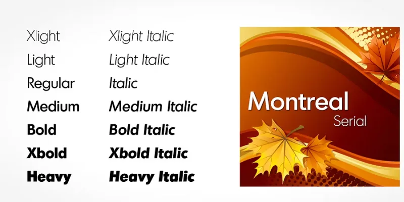 Montreal Serial Font Family preview 4 – Sans Serif Fonts font sample