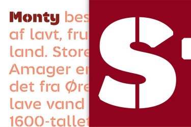 Monty Stencil Font free download – Editorial font preview