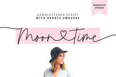 Moontime Font free download – Calligraphy font preview