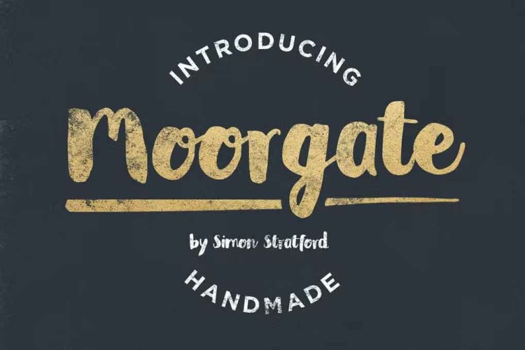 Moorgate Font free download preview 3 – Script And Handwritten font