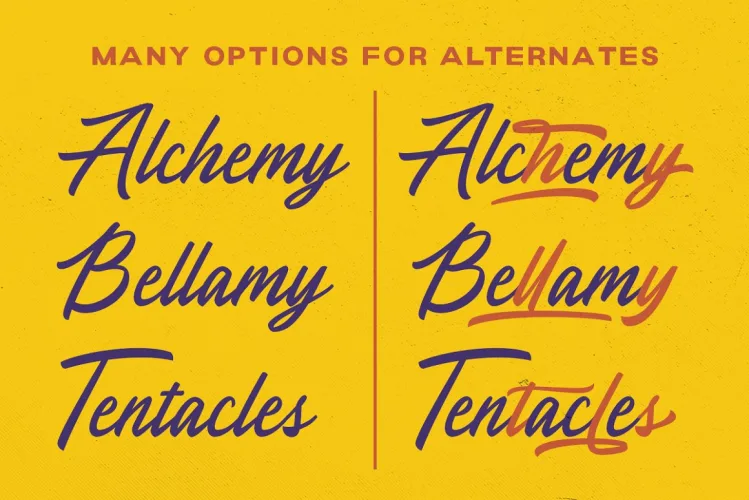 Moradine – Script Font preview 1 – Script And Handwritten font sample