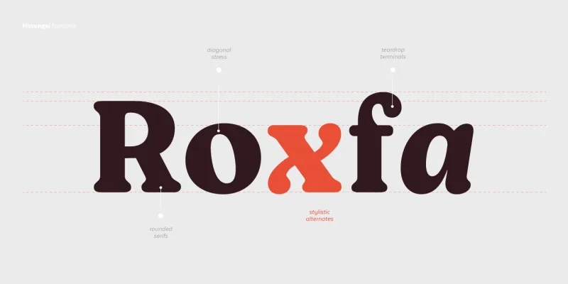Moranga Font preview 7 – Serif Fonts font sample