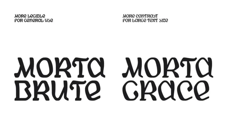 Morta Font Family preview 4 – Typeface font sample