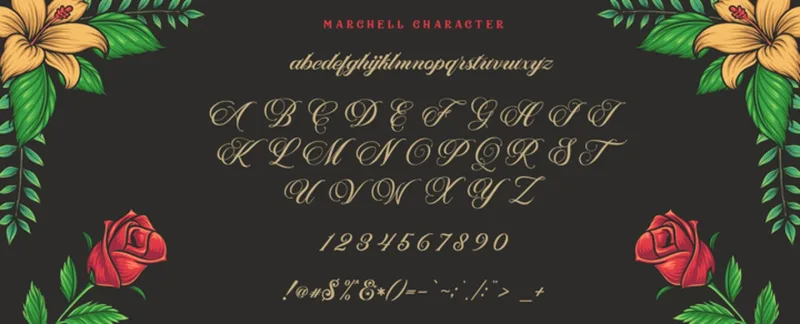 Morthena Font preview 8 – Script And Handwritten font sample