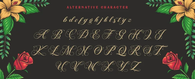 Morthena Font preview 9 – Script And Handwritten font sample