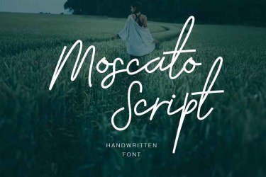 Moscato Script Font free download – Branding font preview