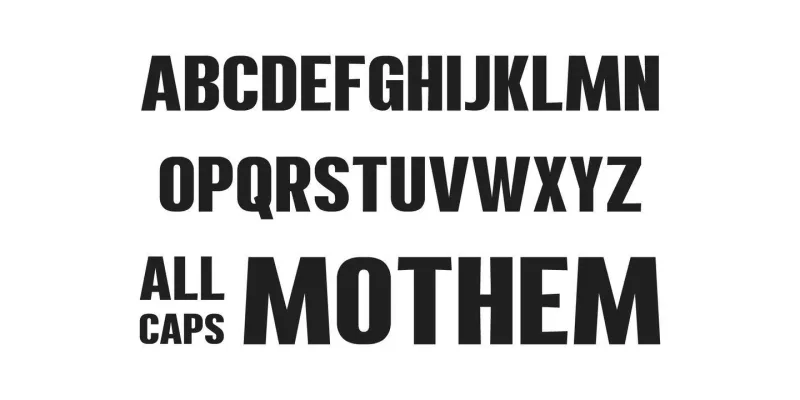 Mothem Font Family preview 5 – Sans Serif Fonts font sample