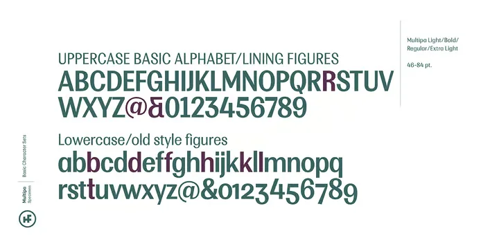 Multipa Font Family preview 6 – Sans Serif Fonts font sample