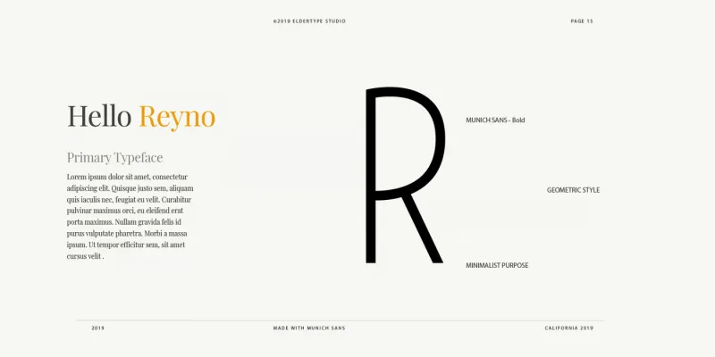 Munich Sans Font preview 1 – Sans Serif Fonts font sample