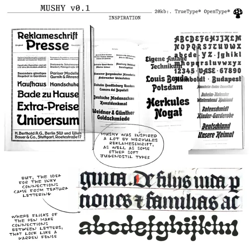 Mushy Font Family preview 7 – Display Fonts font sample