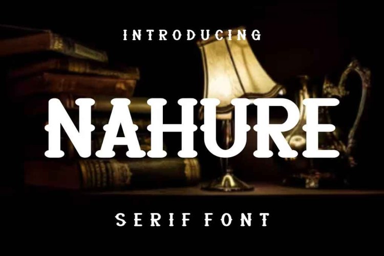Nahure Font free download preview 4 – Serif Fonts font