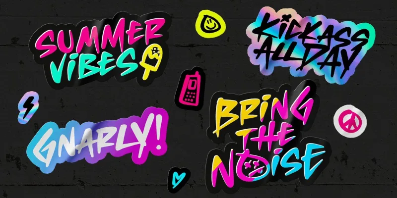 Neo Retro Font Family preview 2 – Display Fonts font sample