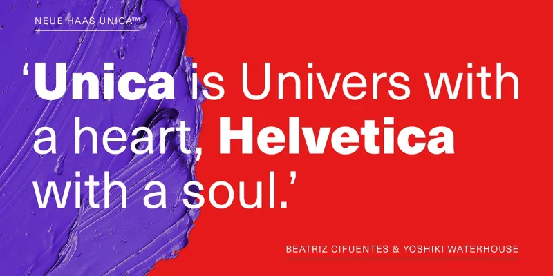 Neue Haas Unica Font preview 1 – Sans Serif Fonts font sample