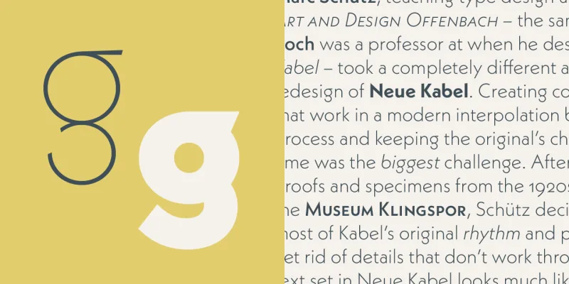 Neue Kabel Font preview 2 – Sans Serif Fonts font sample