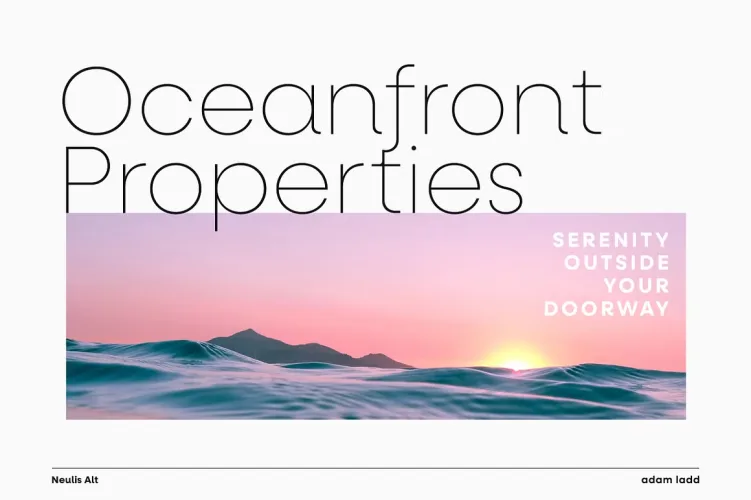 Neulis Font preview 10 – Sans Serif Fonts font sample