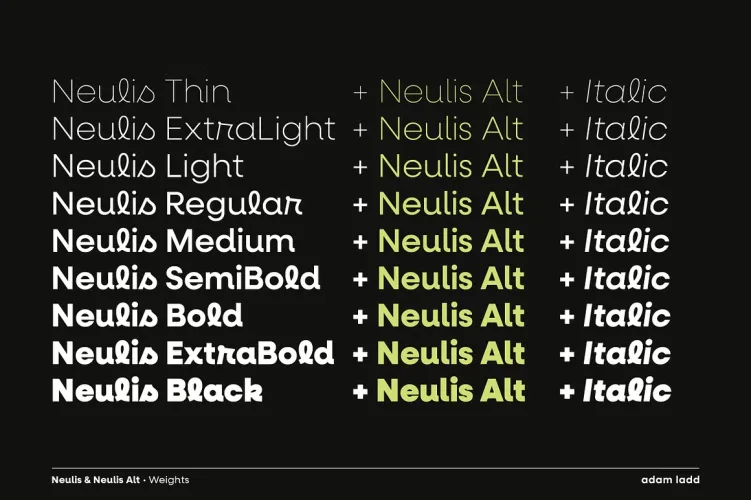Neulis Font preview 8 – Sans Serif Fonts font sample