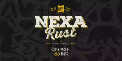 Nexa Rust Font free download – Display Fonts font preview