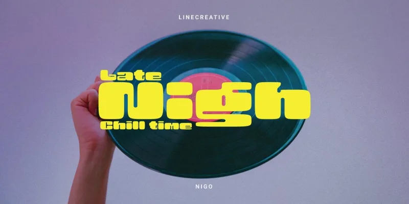 Nigo Font preview 2 – Modern Fonts font sample