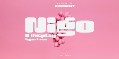 Nigo Font free download – Retro font preview