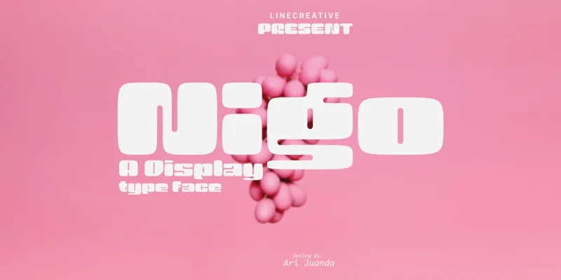 Nigo Font preview 6 – Modern Fonts font sample