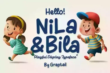 Nila & Bila Font free download – Typeface preview