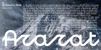 Noahs Ark Font preview 2 – Display Fonts font sample