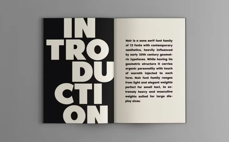 Noir Pro Font preview 1 – Font Family font sample