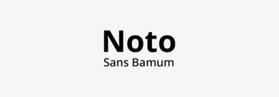 Noto Sans Bamum Font free download – Sans Serif Fonts font preview