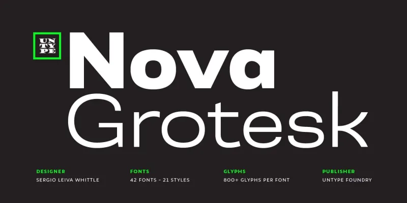 Nova Grotesk Font Family preview 9 – Sans Serif Fonts font sample