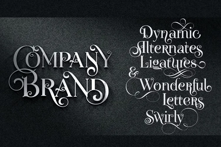 Novelia Pro Font preview 4 – Decorative Fonts font sample
