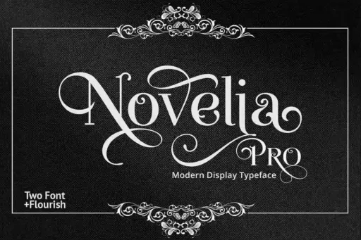 Novelia Pro Font preview 5 – Decorative Fonts font sample