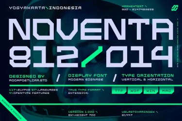 Noventa Display Font free download – Branding font preview